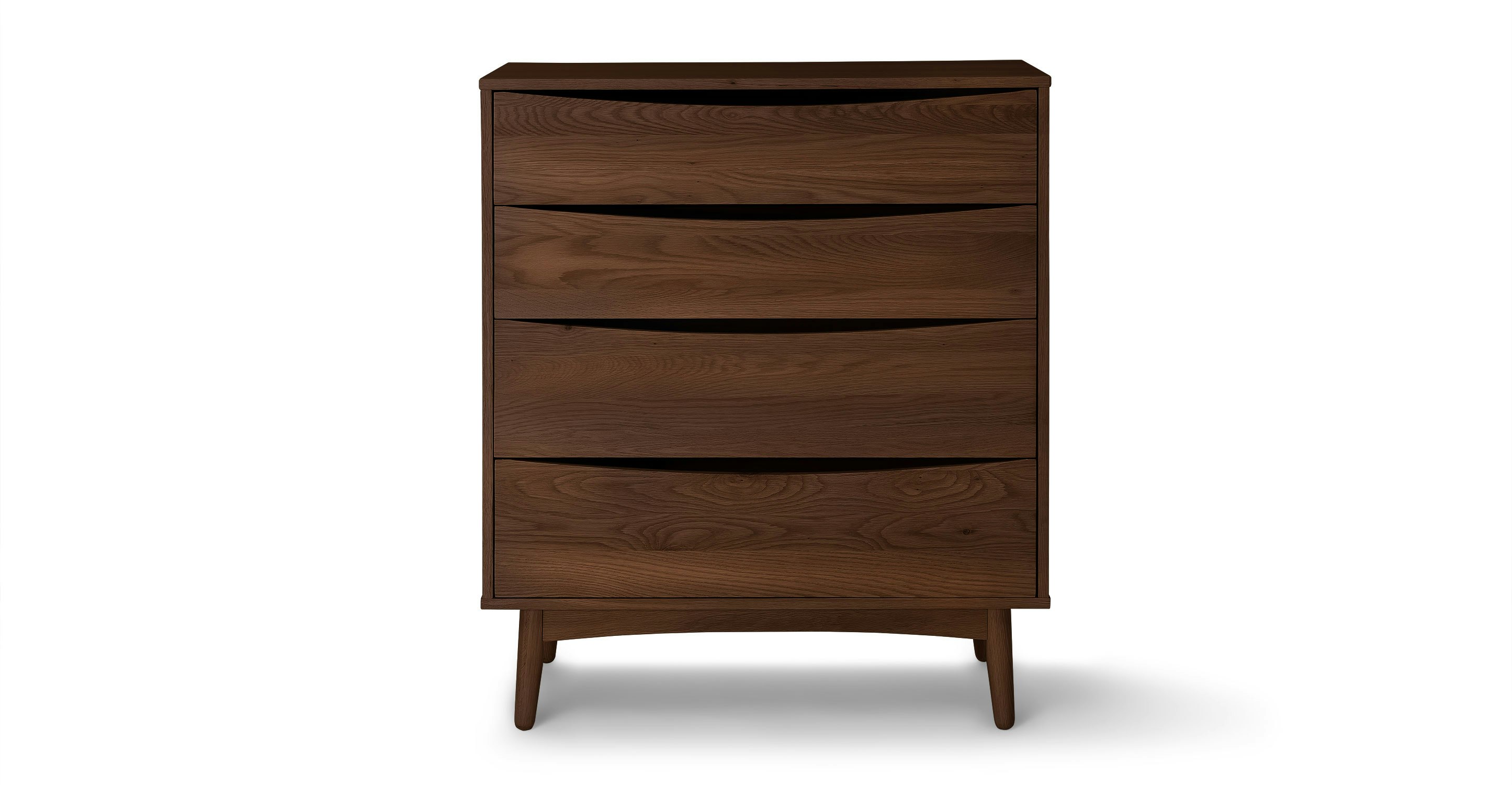 Walnut Culla 4 Drawer Wooden Dresser Article