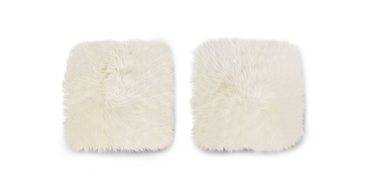 Sheepskin Seat Pad - Round, White – Hygge Life