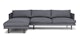 Burrard Stone Blue Left Sectional Sofa - Gallery View 1 of 11.