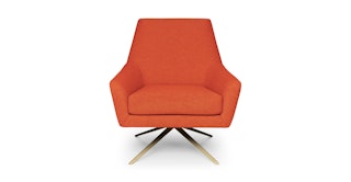 Spin Sunset Orange Swivel Chair