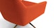 Spin Sunset Orange Swivel Chair - Gallery View 9 of 11.