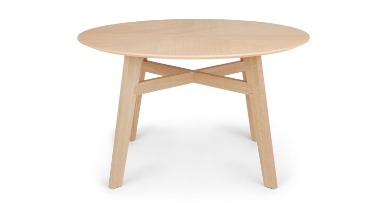 Ventu Light Oak Round Dining Table - Primary View 1 of 11 (Open Fullscreen View).