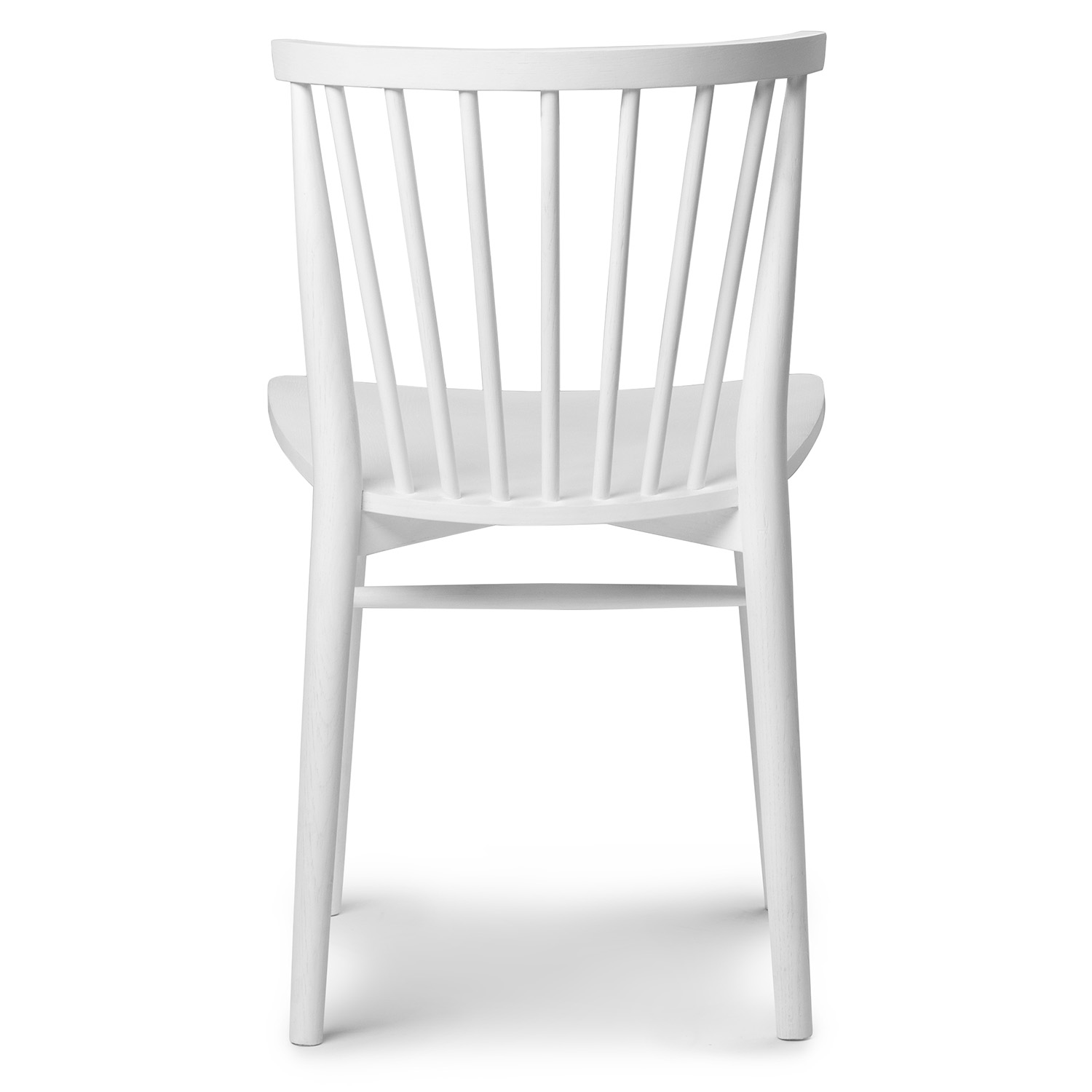 White Painted Oak Wood Dining Chair Rus Article