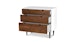 Envelo White / Walnut 3 Drawer Chest - Gallery View 6 of 11.