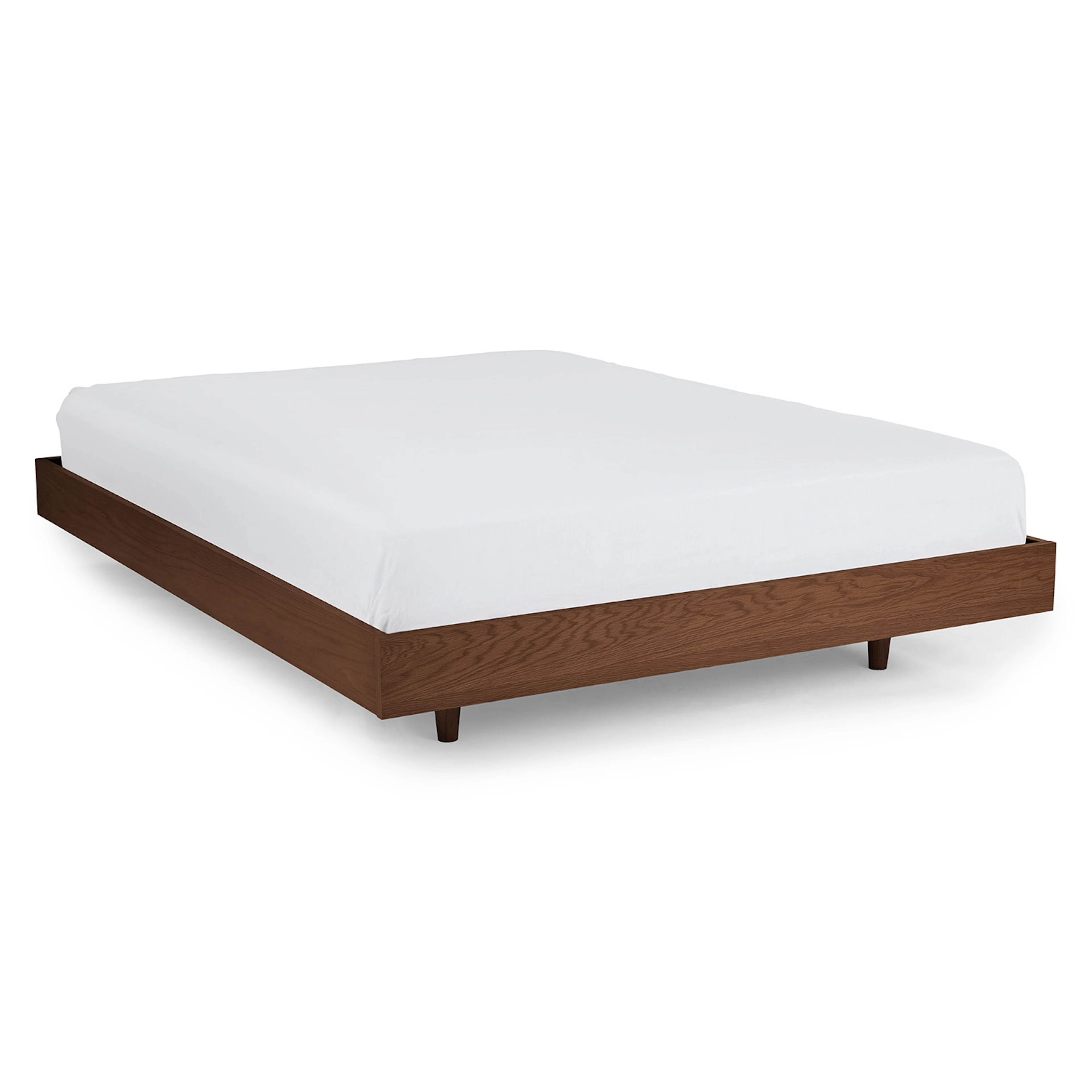 Basi Queen Bed Frame Walnut - Stylish & Durable