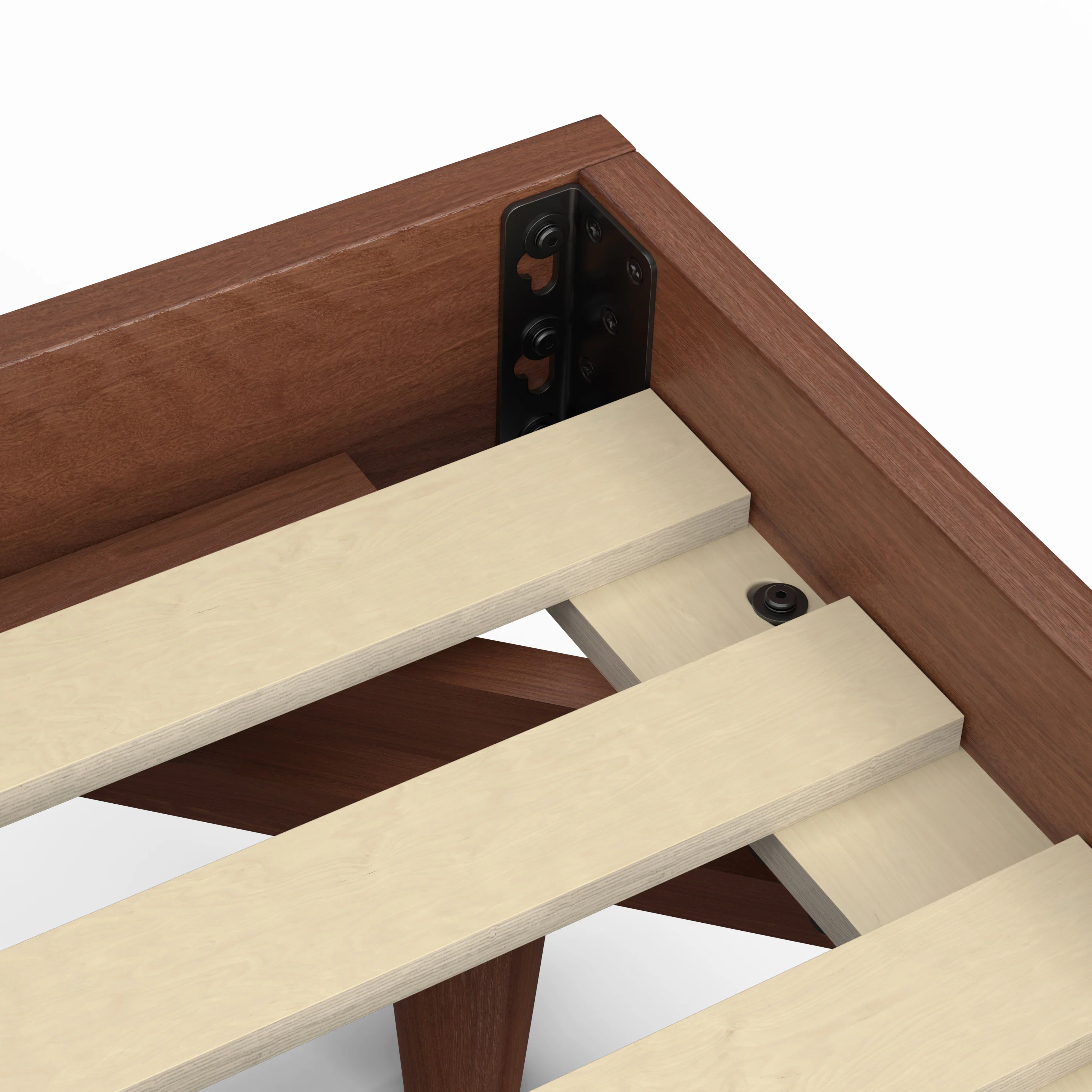 Basi Queen Bed Frame Walnut - Stylish & Durable