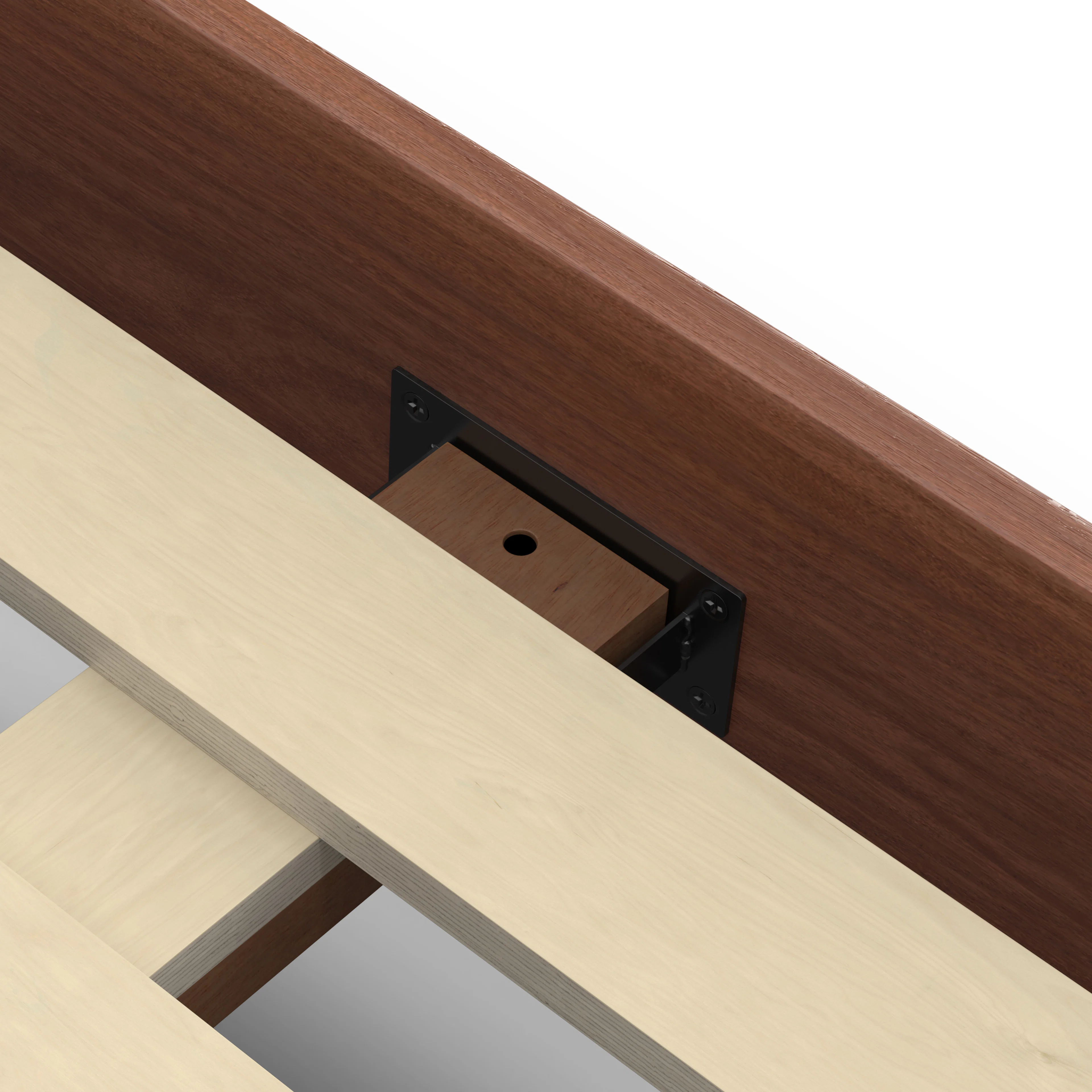 Basi Queen Bed Frame Walnut - Stylish & Durable