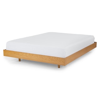Oak Wood Queen-Sized Platform Bed Frame | Basi | Article