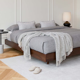 Basi King Bed Frame - Walnut