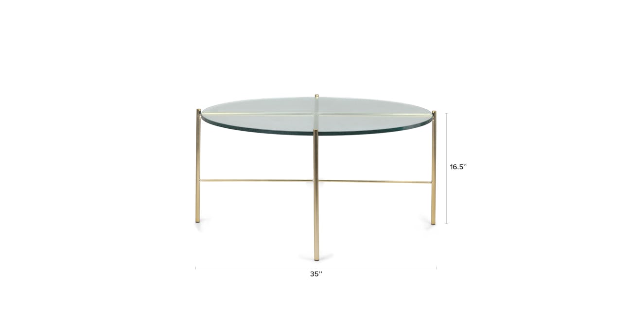 Silicus Clear Round Coffee Table