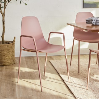 Svelti Dusty Pink Stackable Dining Armchair