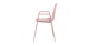 Svelti Dusty Pink Dining Armchair - Gallery View 4 of 11.