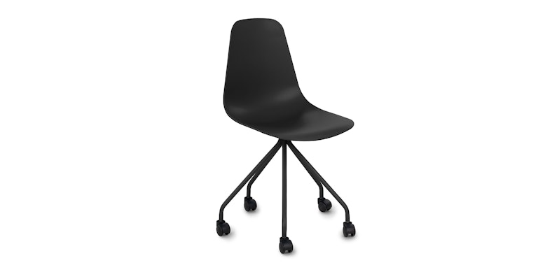 Svelti Pure Black Office Chair - Primary View 1 of 11 (Open Fullscreen View).