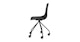 Svelti Pure Black Office Chair - Gallery View 4 of 11.
