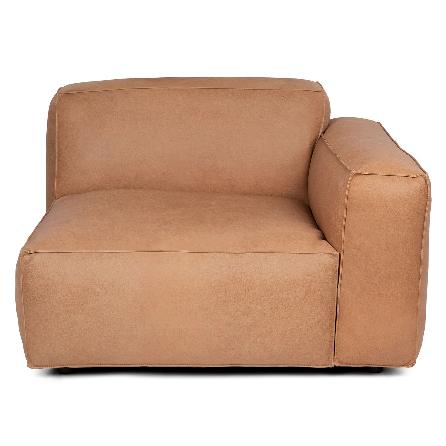 Solae 43.5" Leather Right Arm Module - Canyon Tan
