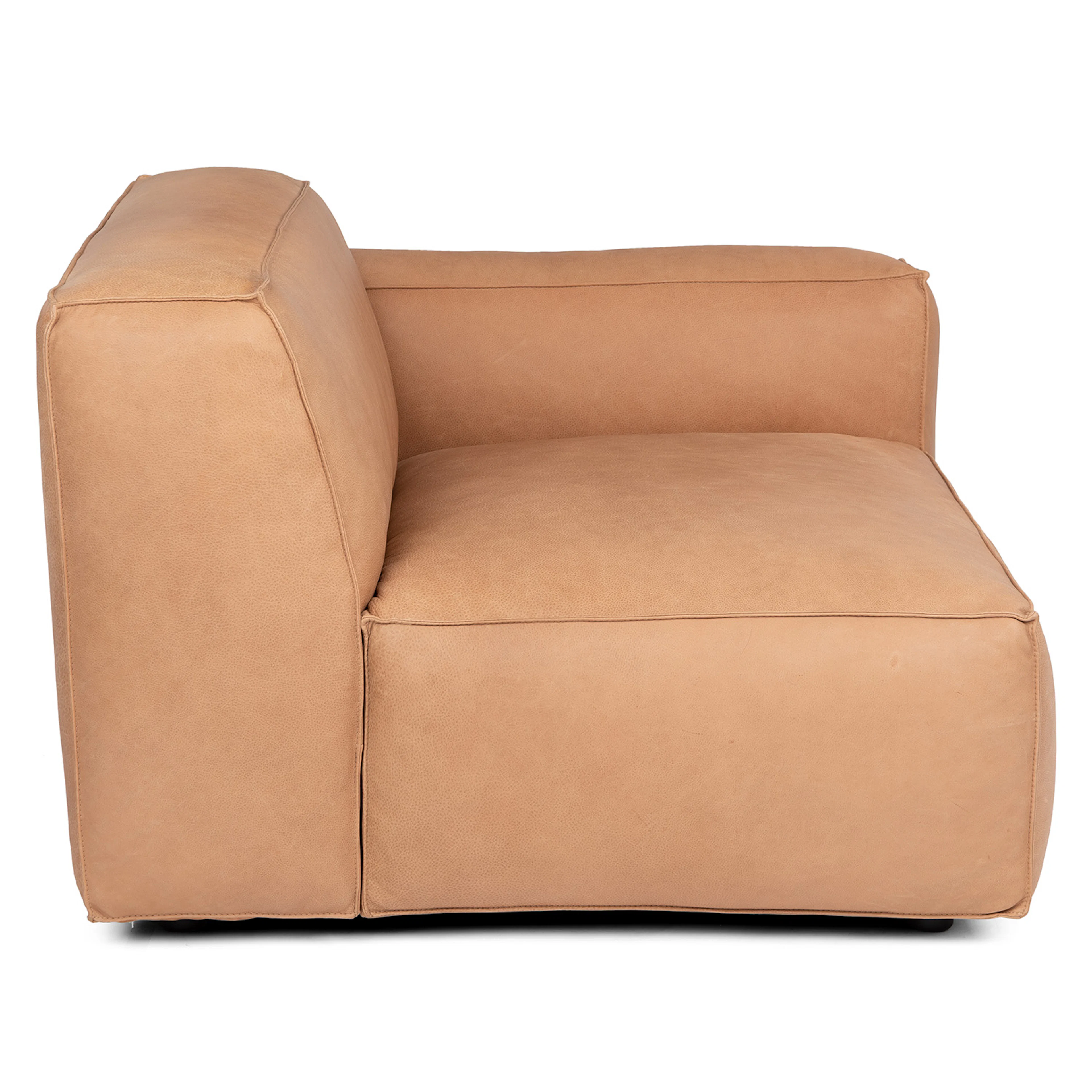 Solae 43.5" Leather Right Arm Module - Canyon Tan