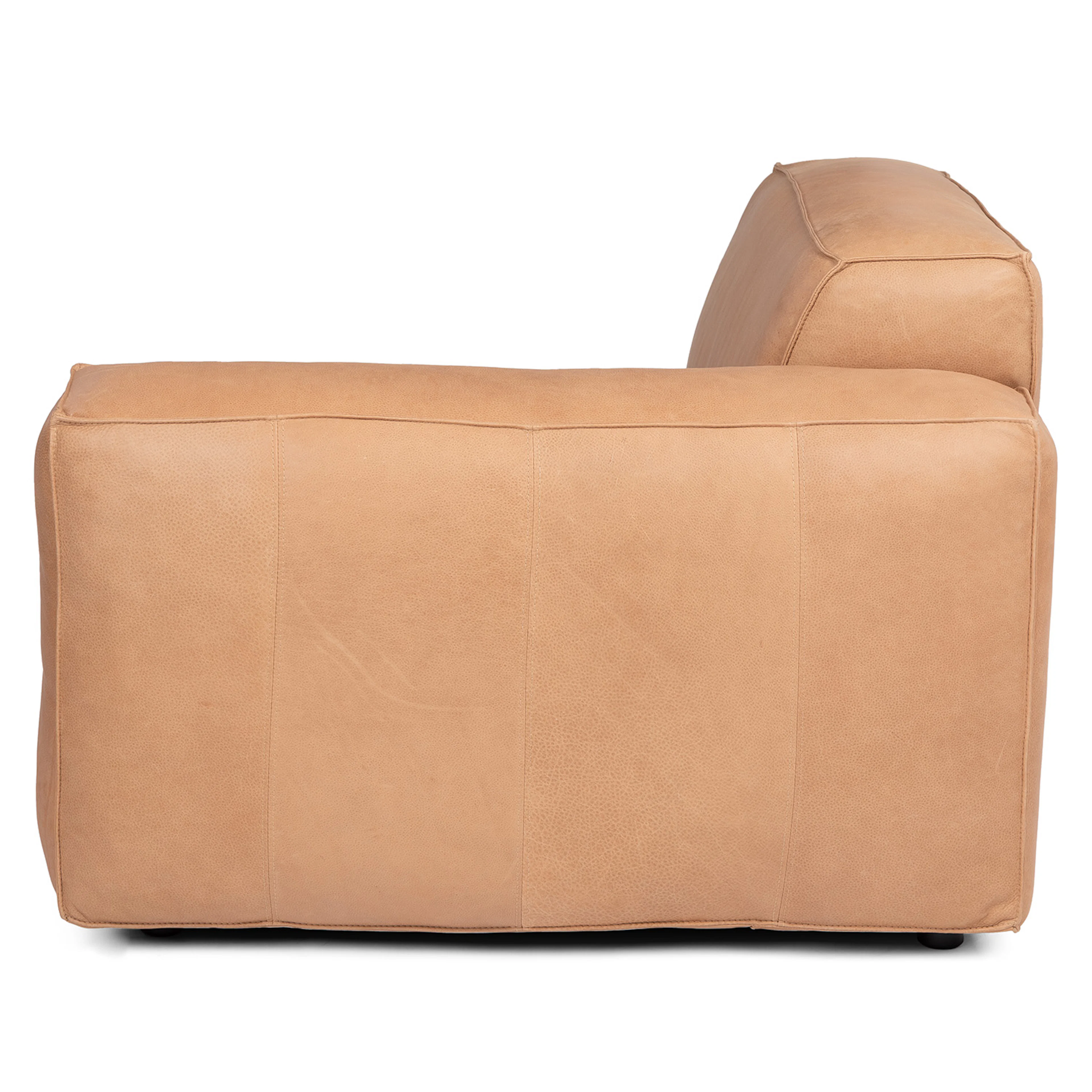 Solae 43.5" Leather Right Arm Module - Canyon Tan