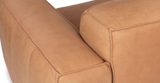 Right-Facing Canyon Tan Leather Right Sectional | Solae ...