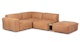 Solae Canyon Tan / Oak Left Arm Corner Sectional - Gallery View 1 of 14.