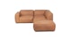 Solae Canyon Tan / Walnut Left Arm Corner Sectional - Gallery View 4 of 15.