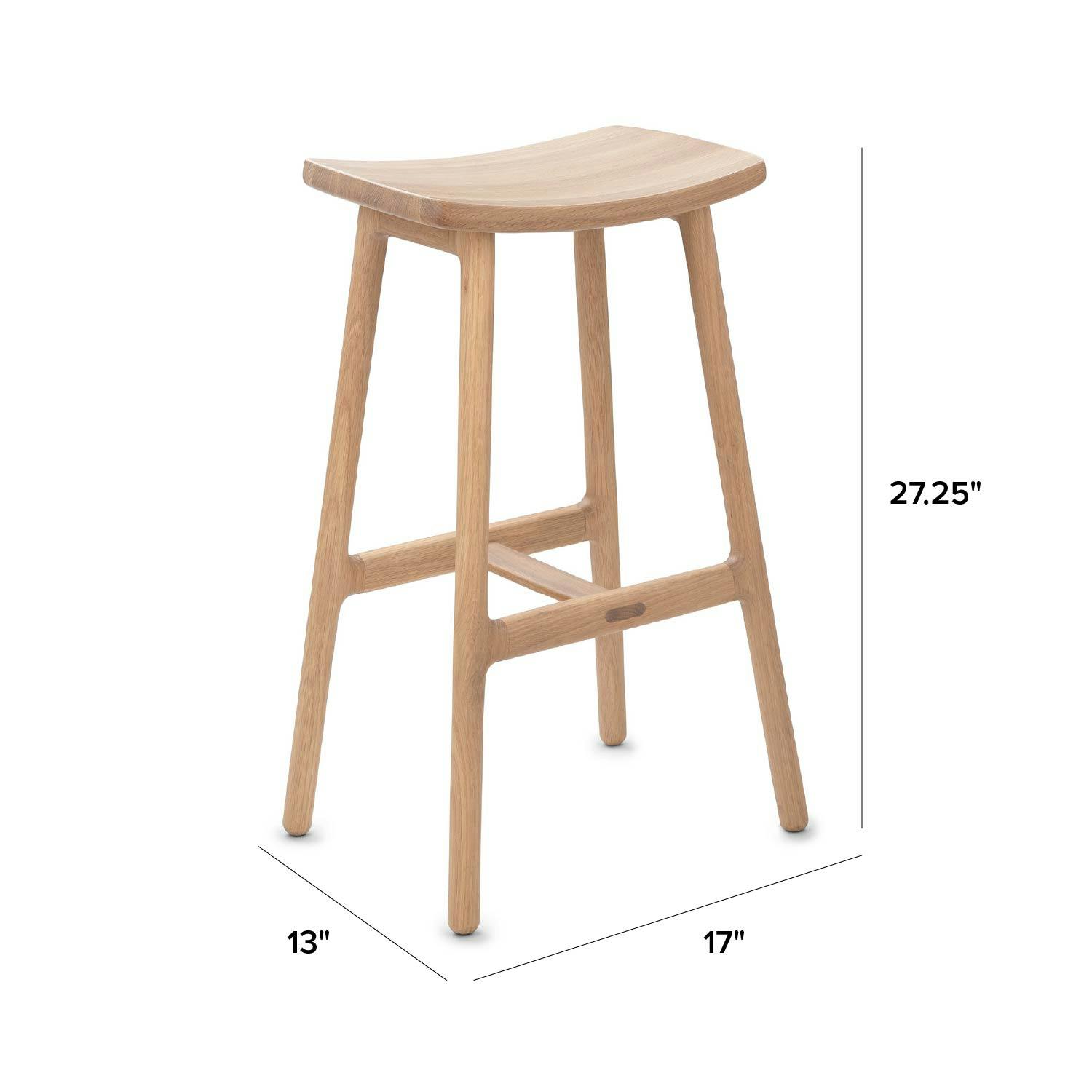 Esse Light Oak Counter Height Stool, Japandi Style | Article