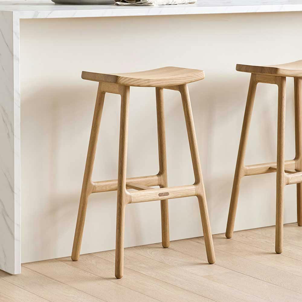 Esse Light Oak Counter Height Stool, Japandi Style | Article