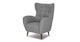 Mod Jay Gray Armchair - Gallery View 3 of 11.