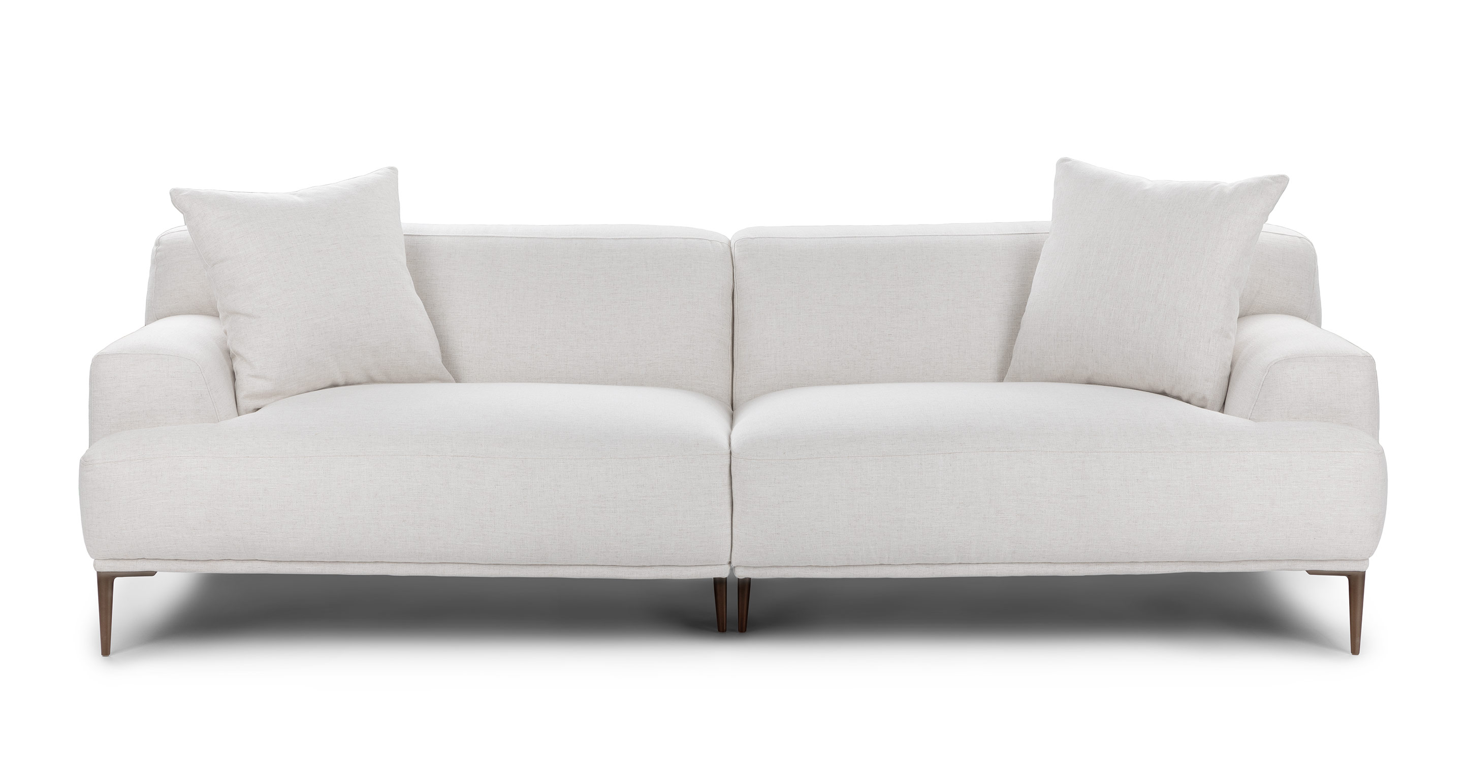 Abisko Quartz White Fabric Sofa Article