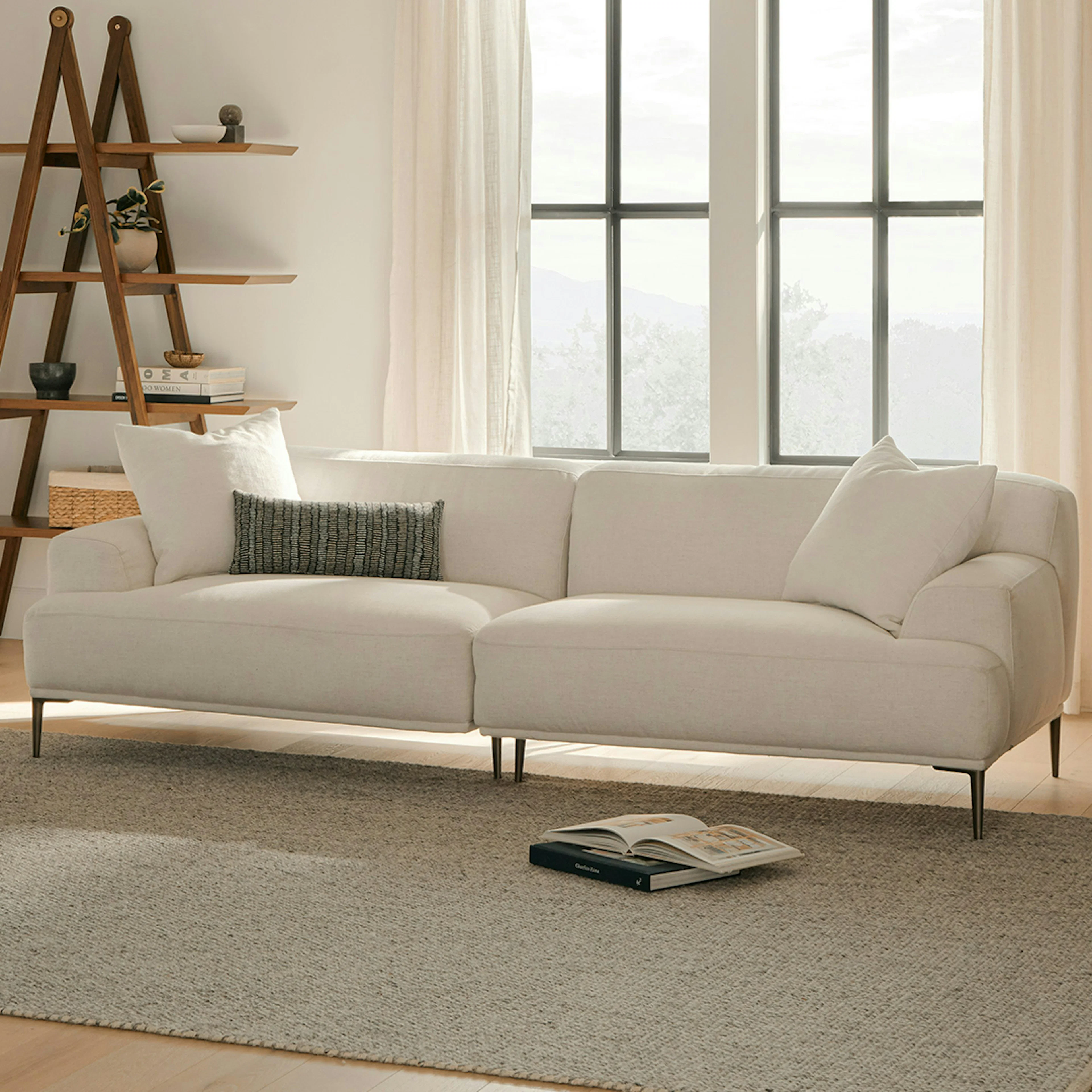 Modern White Sofa - Article Furniture