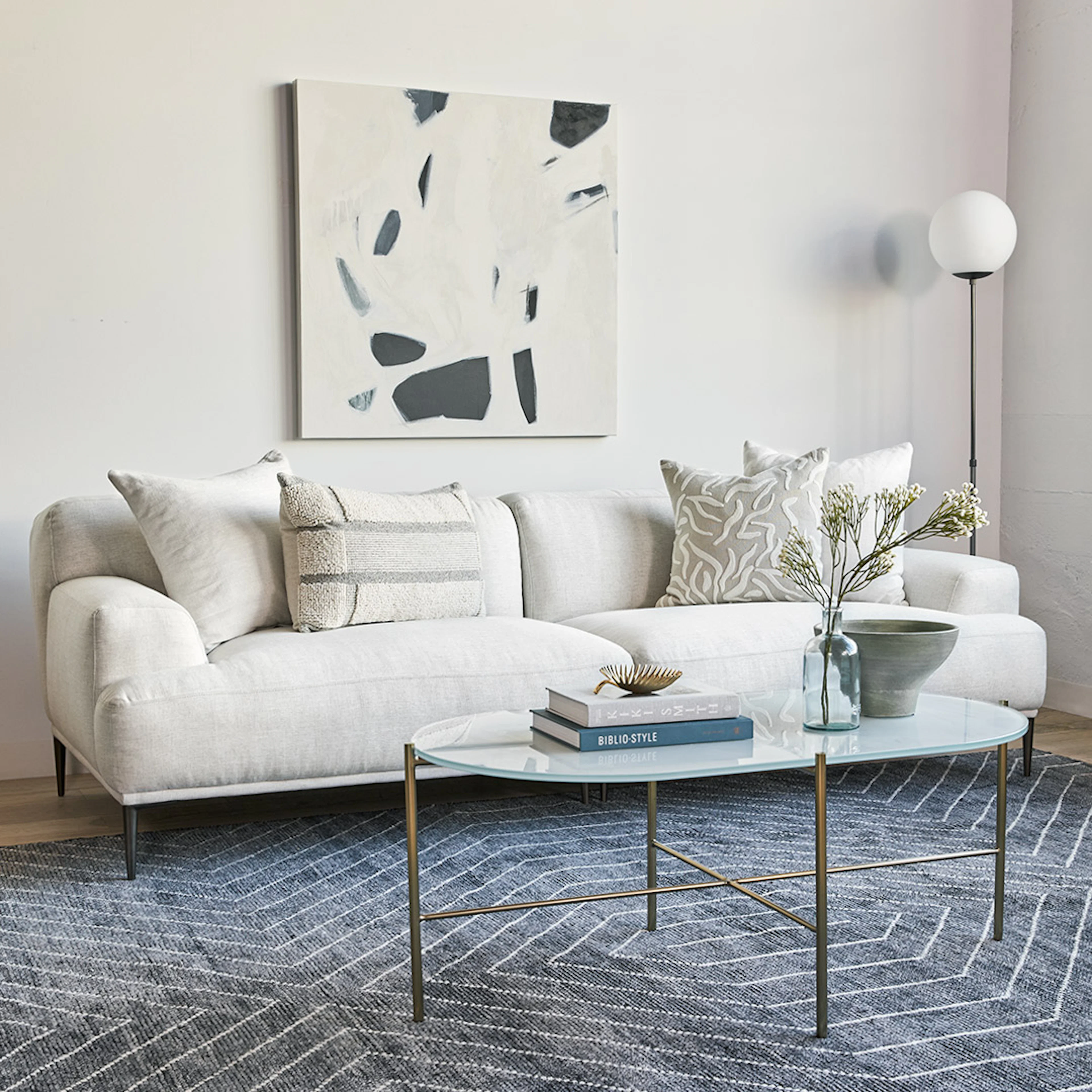 Modern White Sofa - Article Furniture