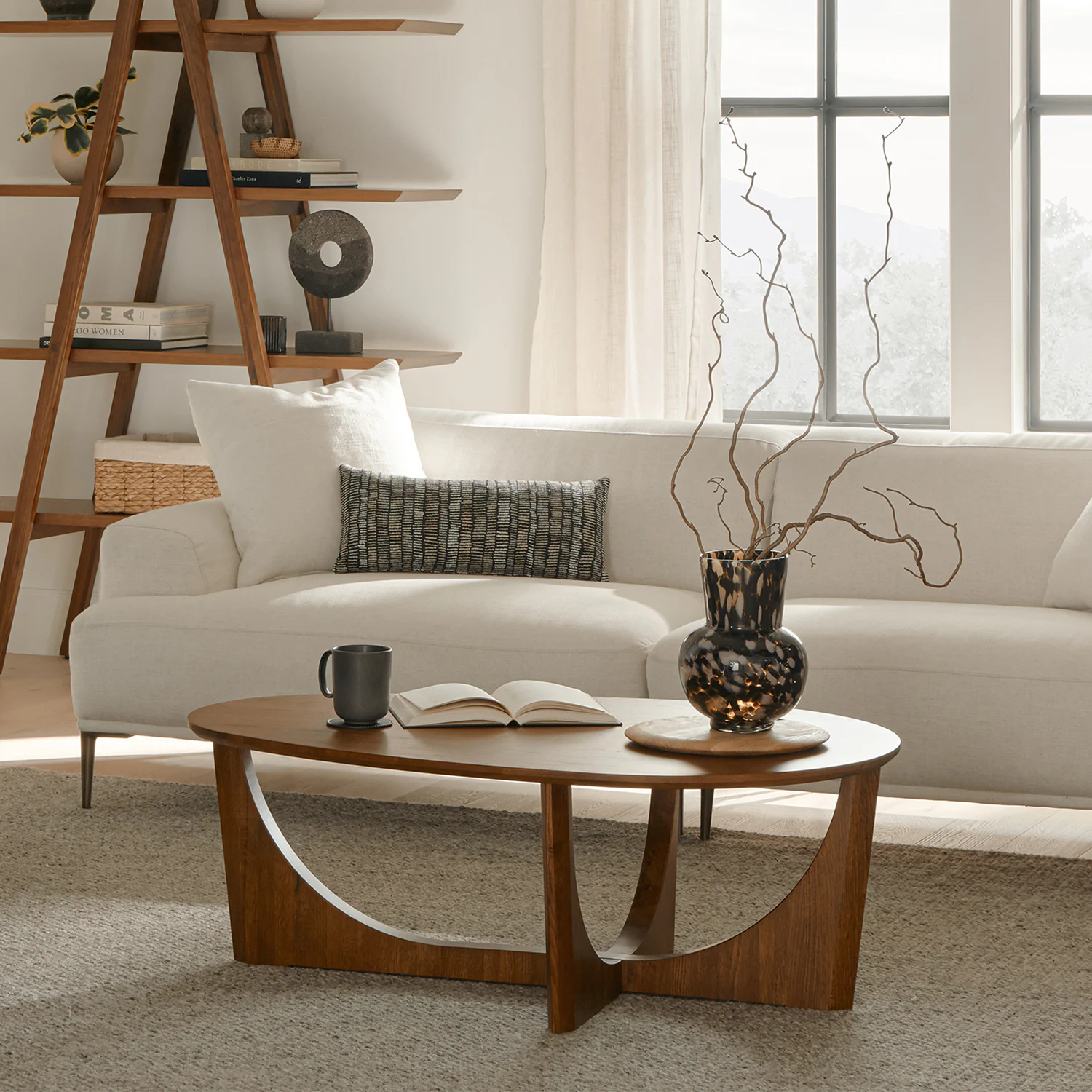 Modern White Sofa - Article Furniture