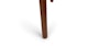 Sede Black Leather Walnut Swivel Counter Stool - Gallery View 9 of 11.