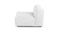Solae Chill White Armless Chair Module - Gallery View 3 of 9.