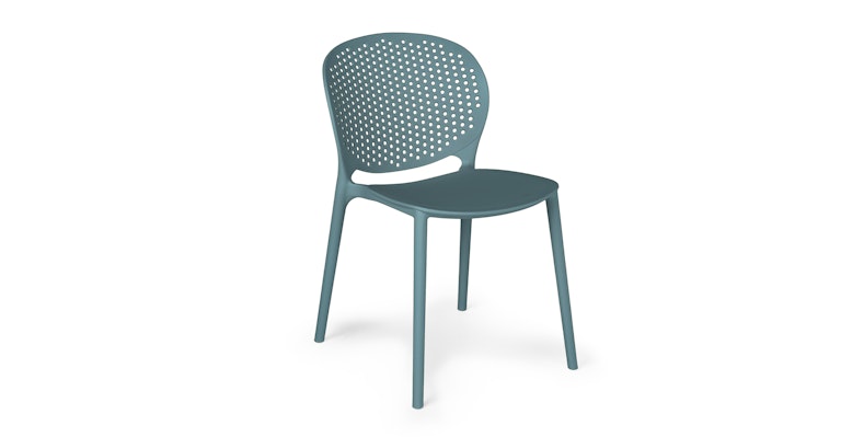 Dot Surf Blue Stackable Dining Chair - Primary View 1 of 11 (Open Fullscreen View).