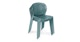 Dot Surf Blue Stackable Dining Chair - Gallery View 3 of 11.