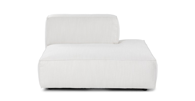 Solae Chill White Left Armless Chaise Module - Primary View 1 of 11 (Open Fullscreen View).
