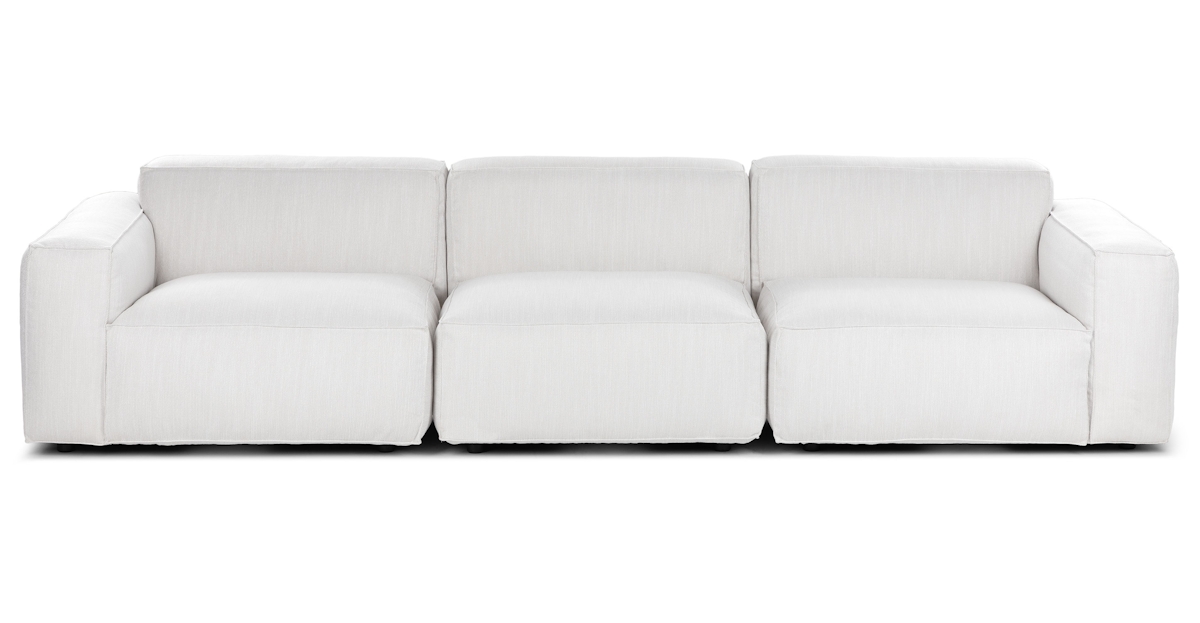 Chill White Fabric Modular Sofa Solae Article