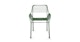 Caya Grasshopper Green Dining Armchair - Gallery View 3 of 10.