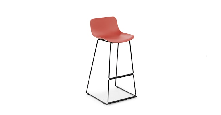 Anco Quince Red Bar Stool - Primary View 1 of 12 (Open Fullscreen View).