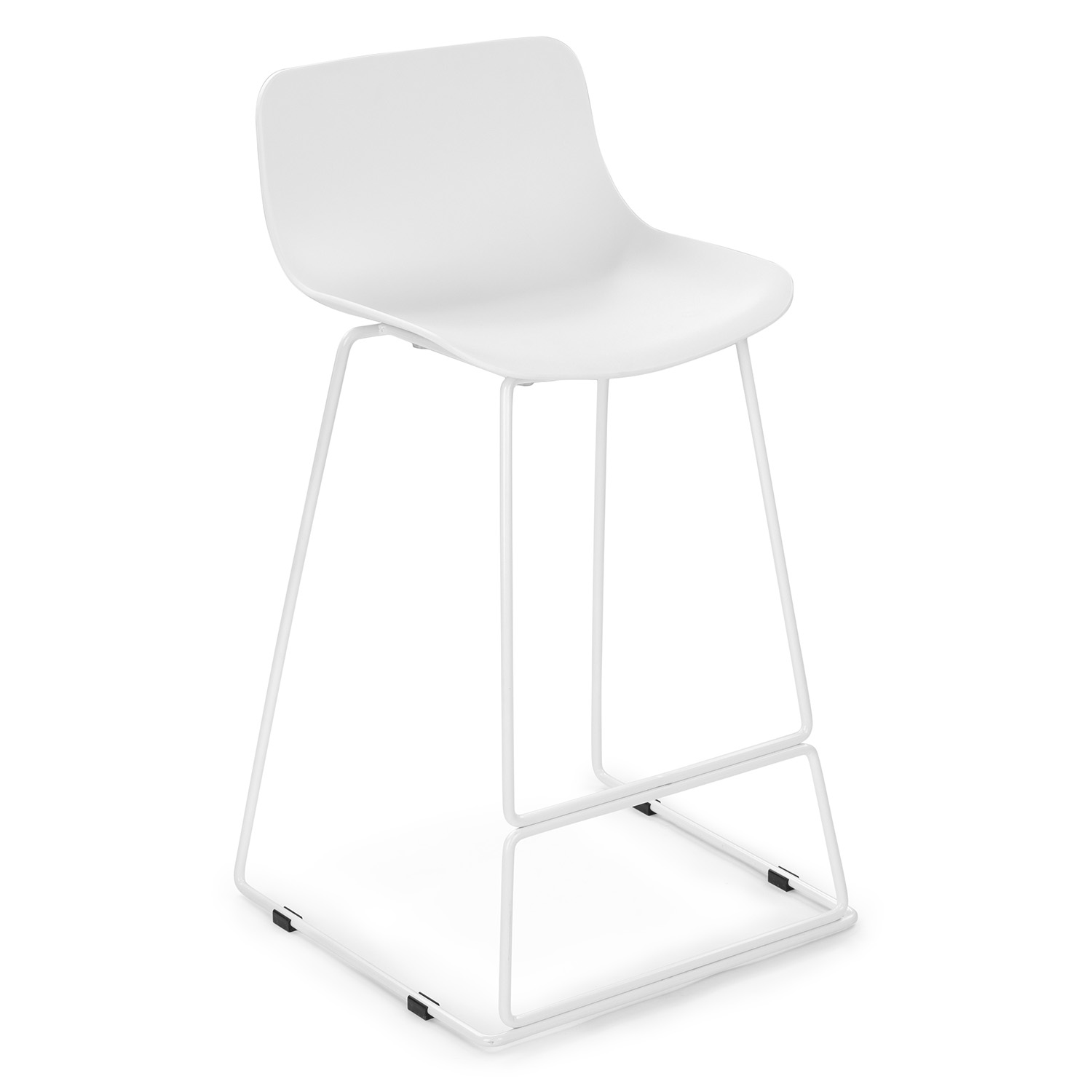 White Outdoor Counter Stool White Metal Frame Article Anco Modern Furniture