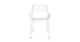 Caya Dahlia White Dining Armchair - Gallery View 3 of 10.