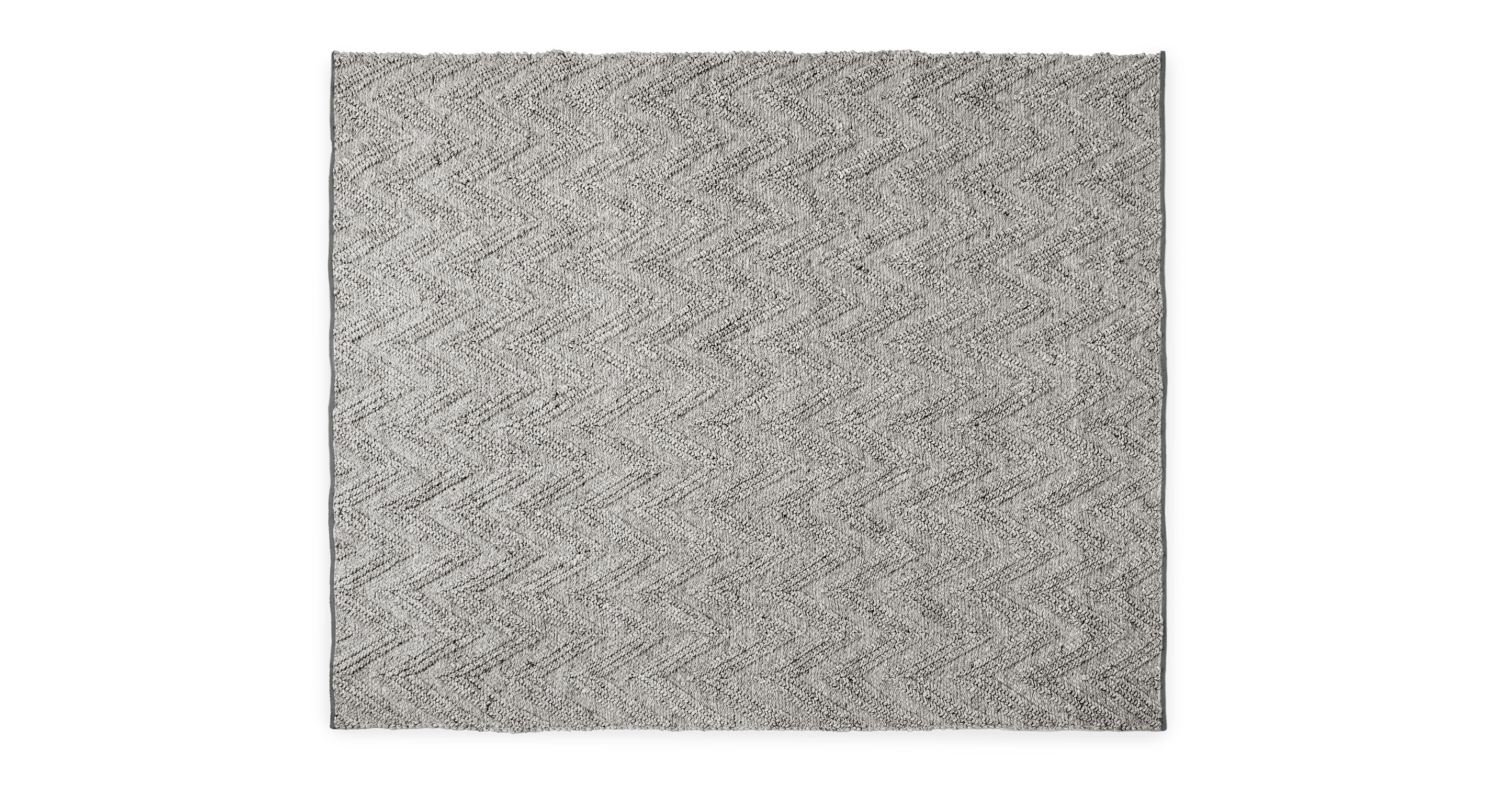 Metal Gray Vee Wool 8 X 10 Rug Article