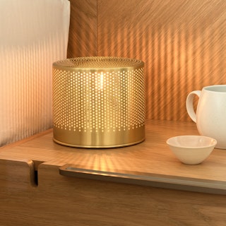 Perforate Brass Table Lamp