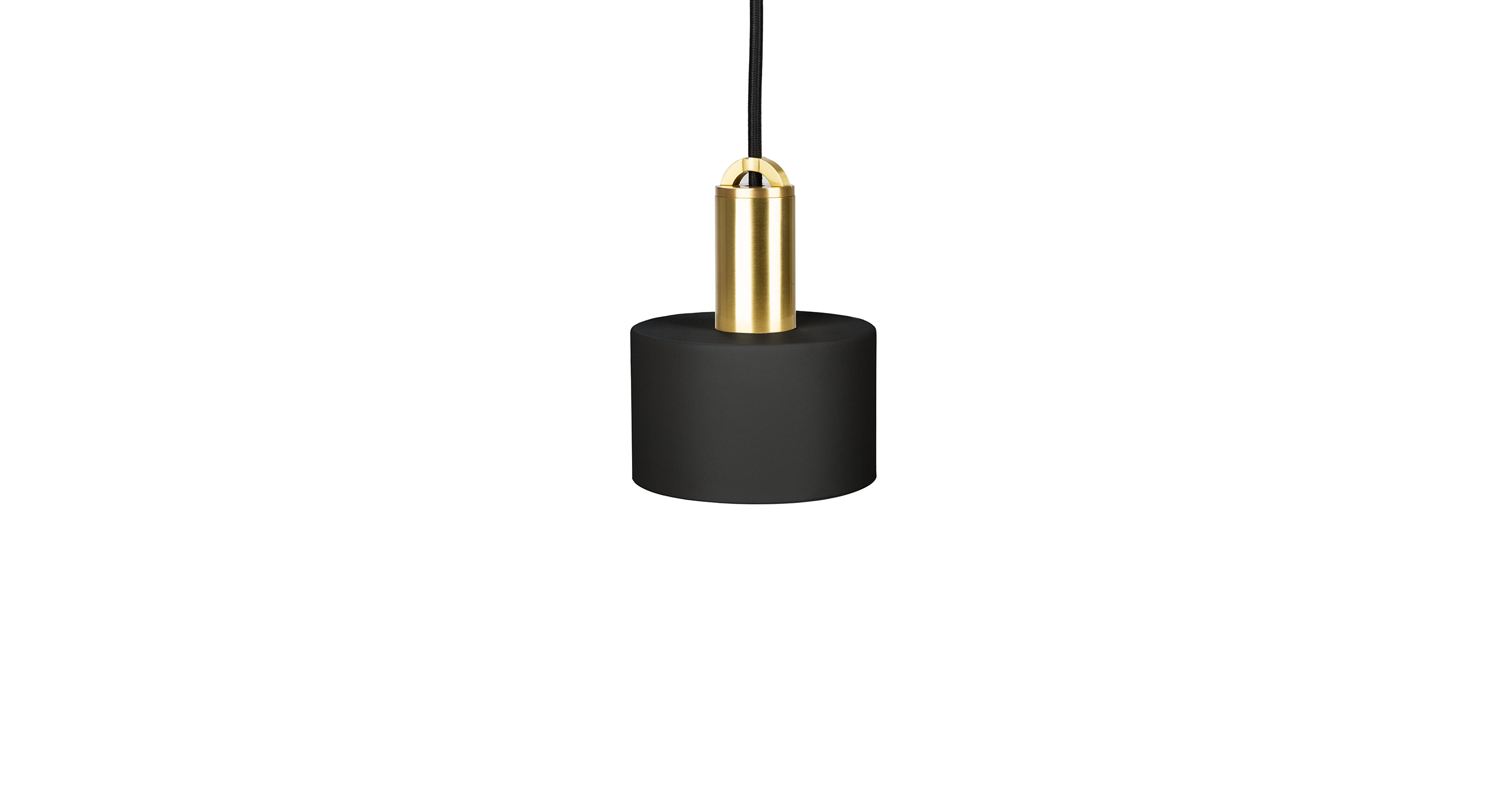 Tangent Cylinder Black Pendant Lamp
