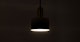 Tangent Cylinder Black Pendant Lamp - Gallery View 3 of 8.