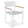 Elan Outdoor Stackable Dining Chair - White