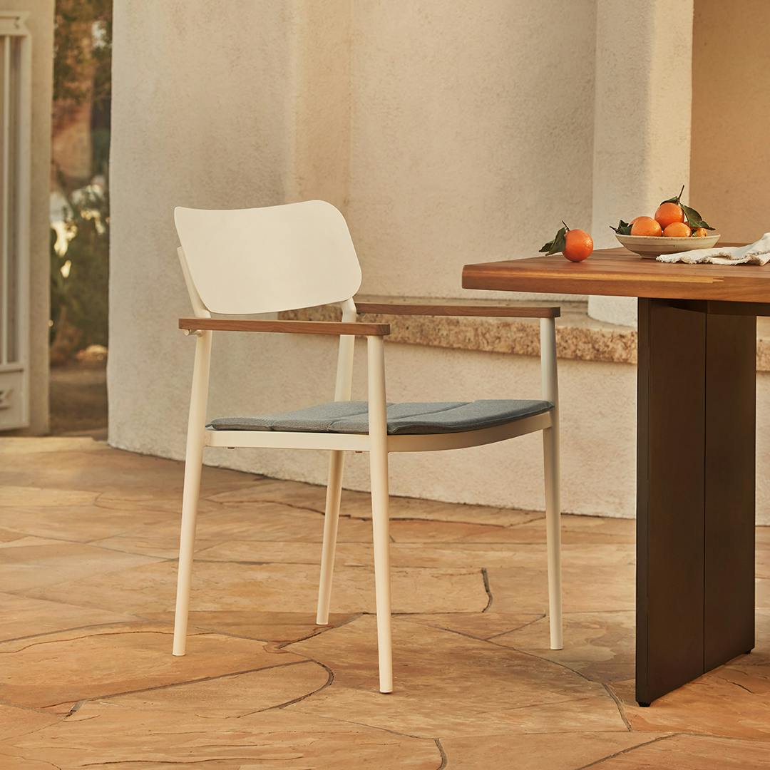 Elan Outdoor Stackable Dining Chair - White