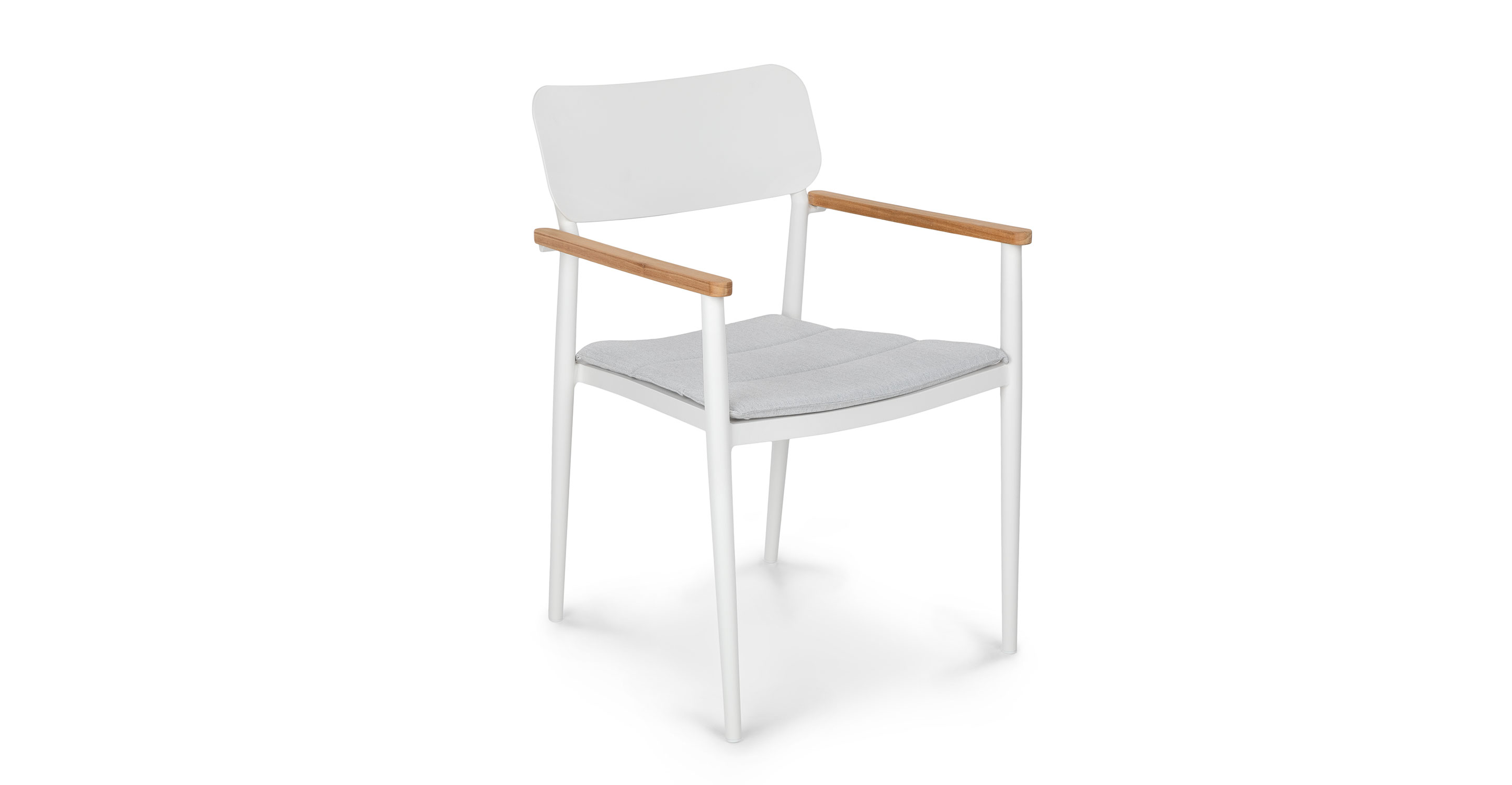 Simple white dining outlet chairs