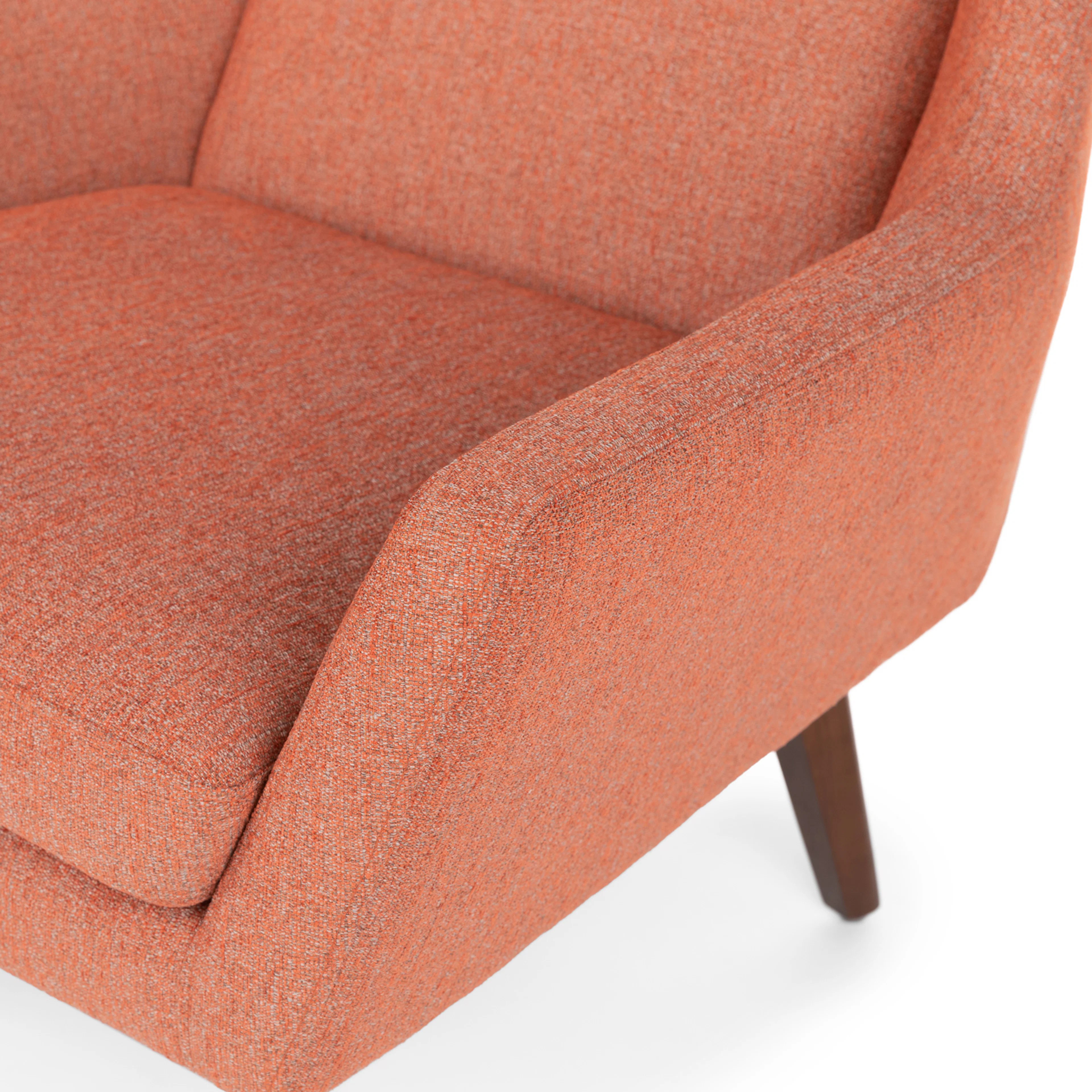 Angle 33" Lounge Chair - Rosehip Orange