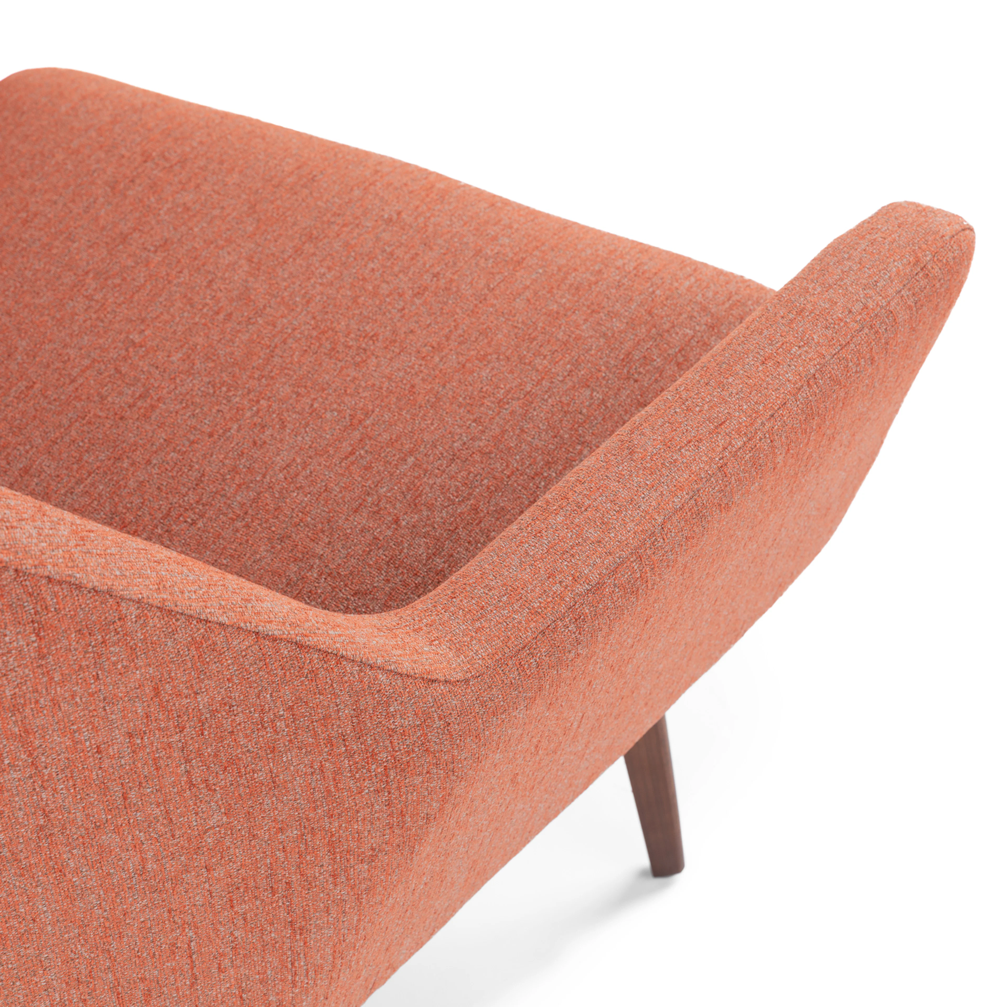 Angle 33" Lounge Chair - Rosehip Orange